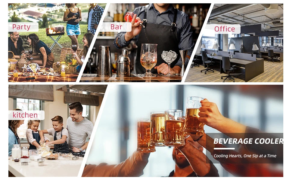 24 Inch Beverage Fridge - 180 Can Built-in Under Counter