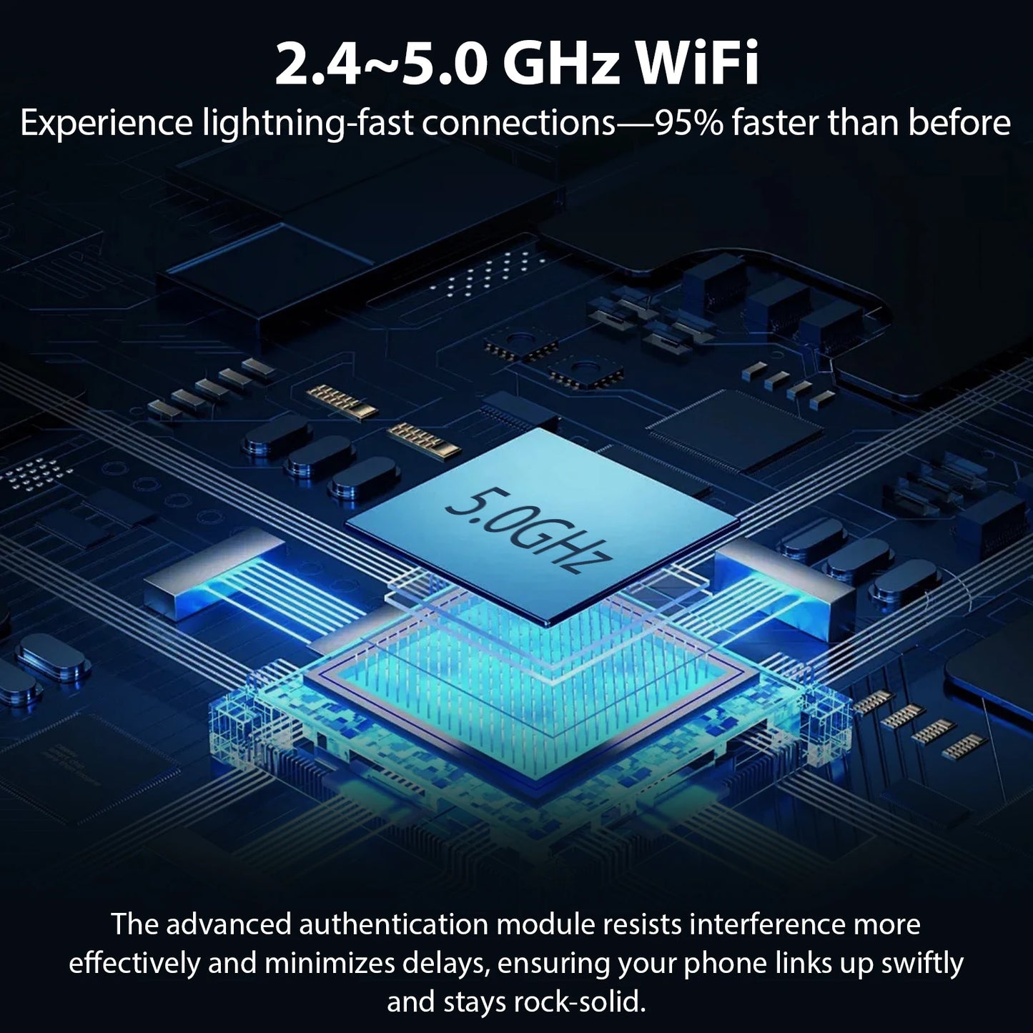 New Pionray 2 in 1 Wireless CarPlay Adapter&Android Auto Wireless Adapter, 5Ghz WiFi Type-C/USB Plug Play CarPlay Wireless