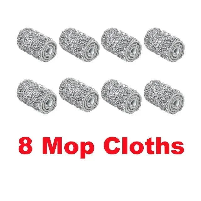 Flat Squeeze Mop & Bucket Set - Easy Wring Microfiber Pads