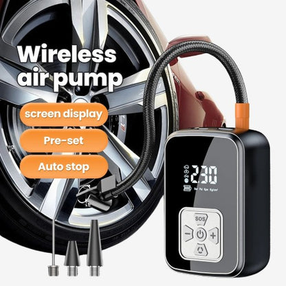 Portable Car Tyre Inflator - Electric Air Pump with Digital Display
