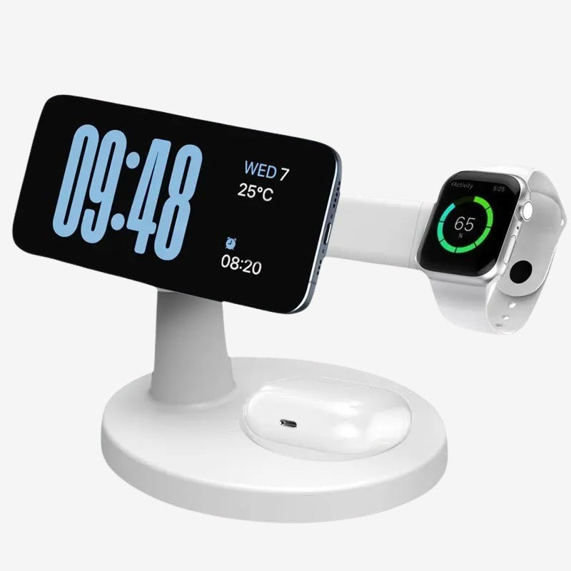 3-in-1 Wireless Charging Station - 15W MagSafe Compatible