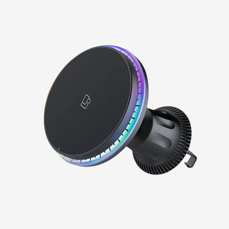 Magnetic Car Wireless Charger 30W - iPhone 12-15 Mount