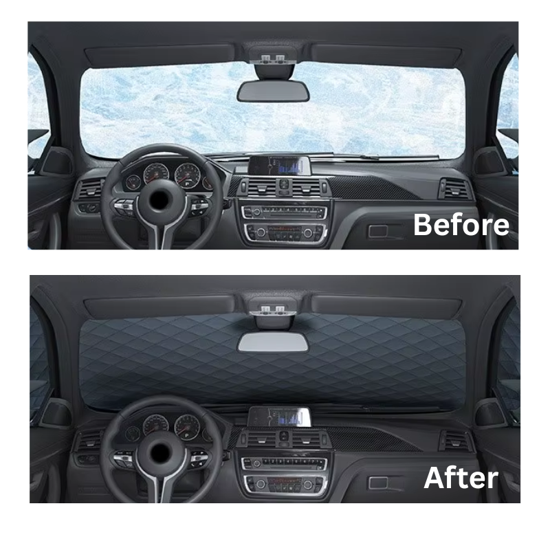All-Season Windshield Cover - Stops Ice Scraping & Interior Heat