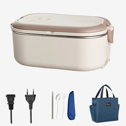 Electric Lunch Box 1L - Stainless Steel Food Warmer Heater