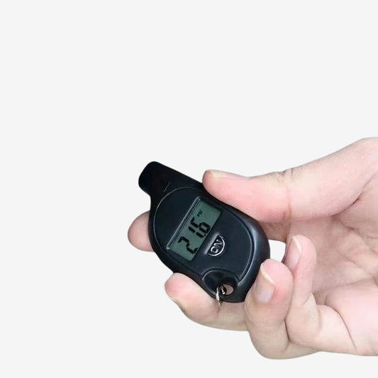 Digital Tire Pressure Gauge - LCD Display with Keychain
