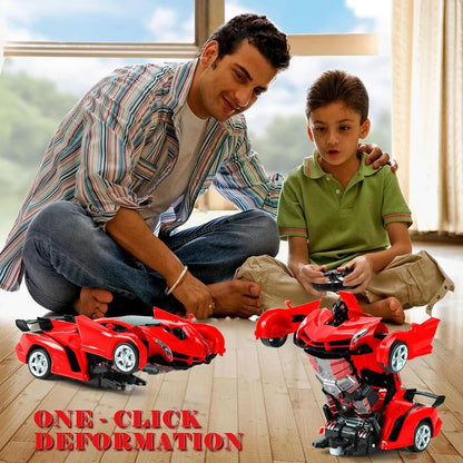 Spiderman RC Transforming Car Robot - 2-in-1 Remote Control Toy