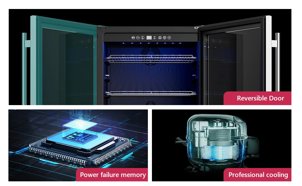 24 Inch Beverage Fridge - 180 Can Built-in Under Counter