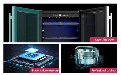 24 Inch Beverage Fridge - 180 Can Built-in Under Counter