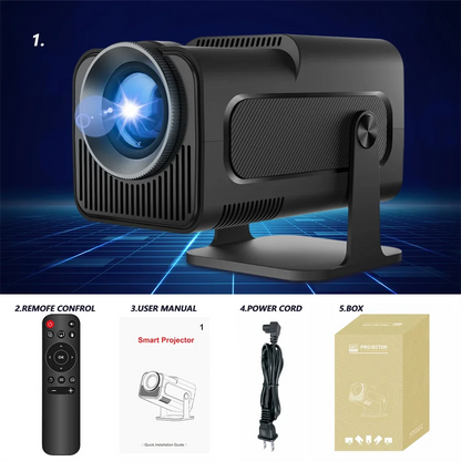 4K Android Projector Native 1080P - 390 ANSI Lumens Portable