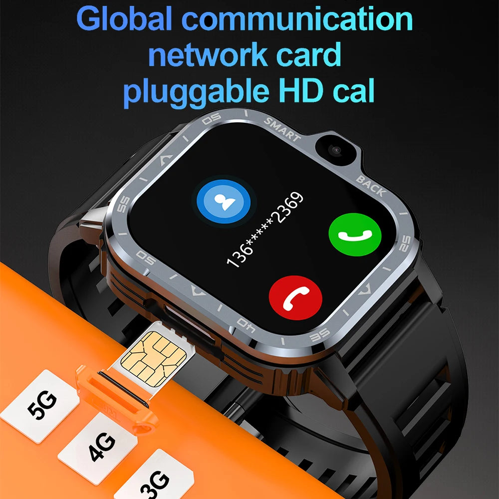 Android Smart Watch 4G - GPS, Dual Camera, 64GB Storage
