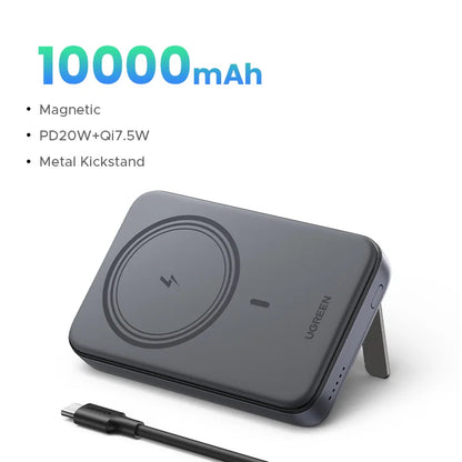 Magnetic Wireless Power Bank 10,000mAh - 20W Fast Charging