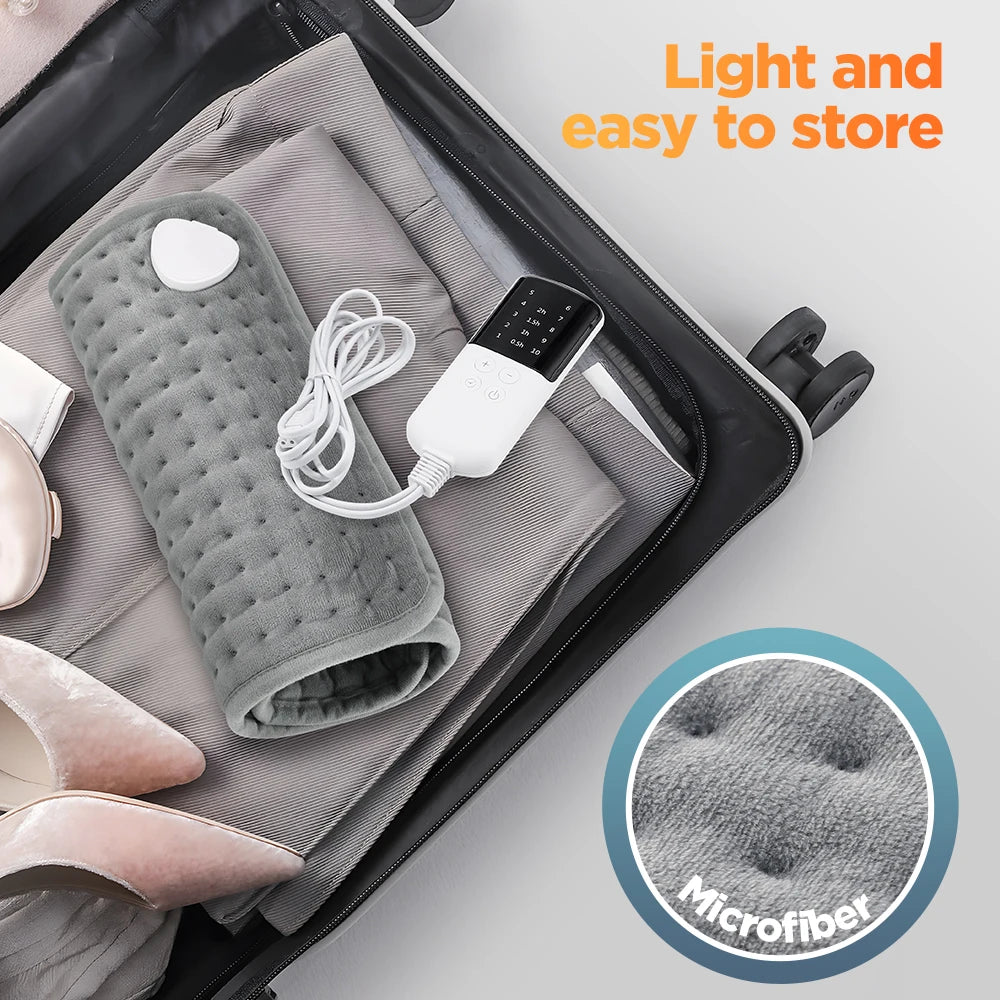 Electric Heating Pad 30x60cm - 9 Temperature Levels Back Warmer