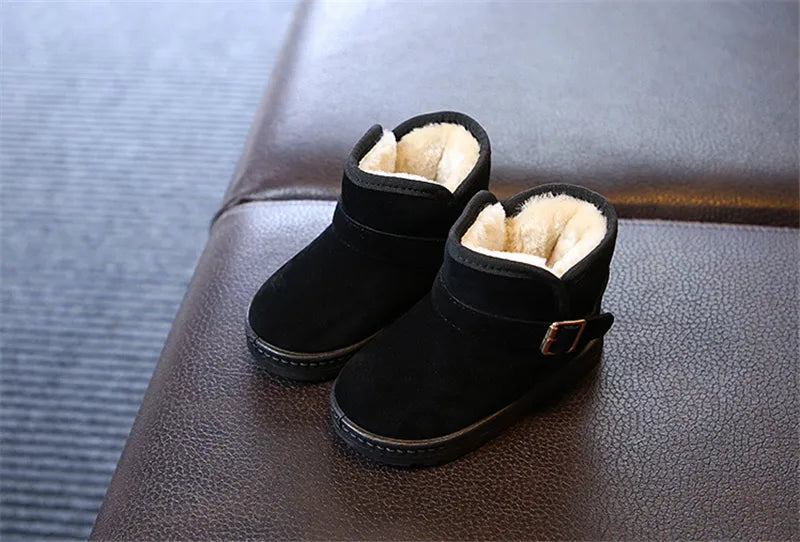 Kids Winter Snow Boots - Warm Cotton Lined Casual Shoes