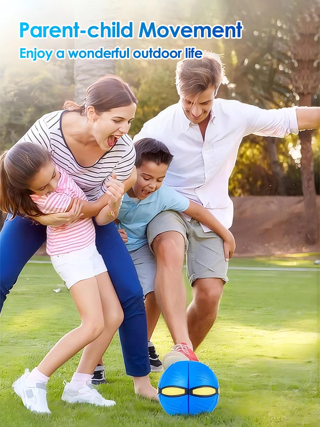 Magic Flying Saucer Ball - Transforming LED Toy