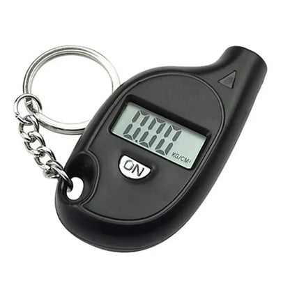 Digital Tire Pressure Gauge - LCD Display with Keychain