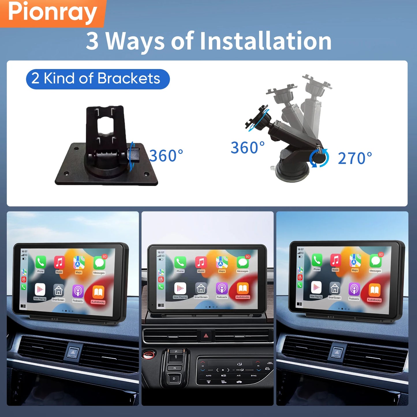 Portable CarPlay Screen 7/10 Inch - Wireless Android Auto