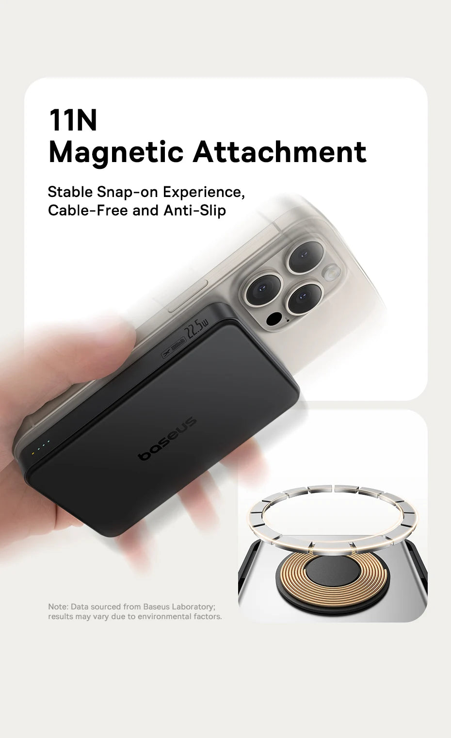 Qi2 Wireless Power Bank 10,000mAh - 15W Magnetic Charging