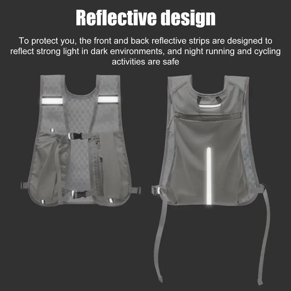 Hydration Running Vest - Lightweight Water Bottle Holder Pack
