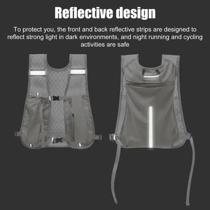 Hydration Running Vest - Lightweight Water Bottle Holder Pack