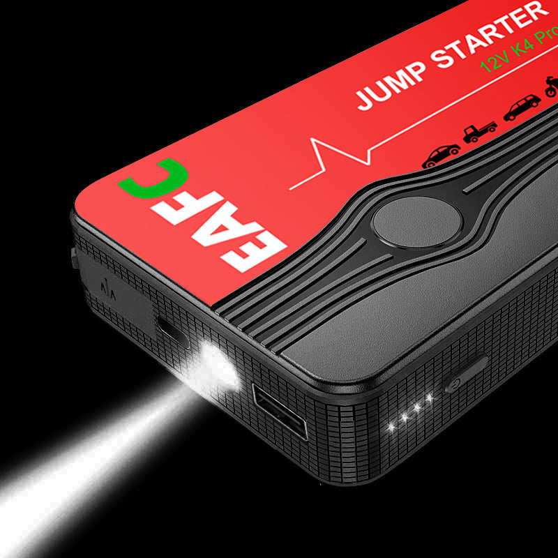 Car Jump Starter 600A 12V - 12000mAh Power Bank LED Light