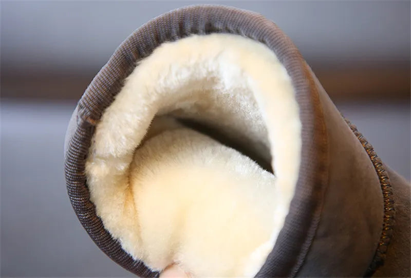 Kids Winter Snow Boots - Warm Cotton Lined Casual Shoes