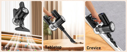 Cordless Stick Vacuum - 46kPa Suction Self-Standing Pet Hair