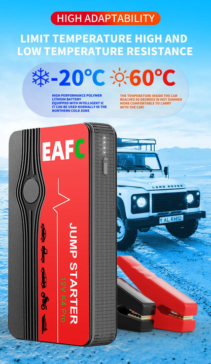 Car Jump Starter 600A 12V - 12000mAh Power Bank LED Light