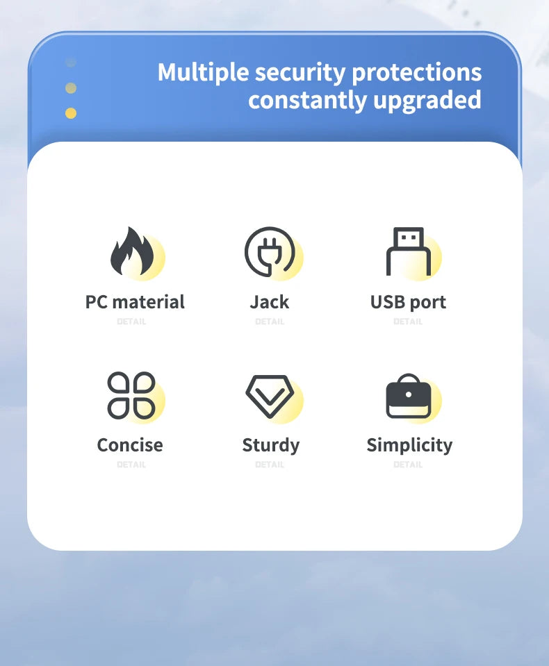 4-Socket Wall Adapter - EU Plug with USB-C & Switch