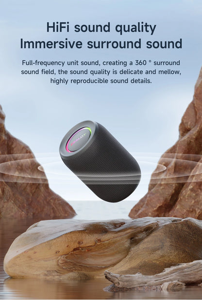 Portable Bluetooth Speaker Waterproof IPX6 - 3600mAh Battery