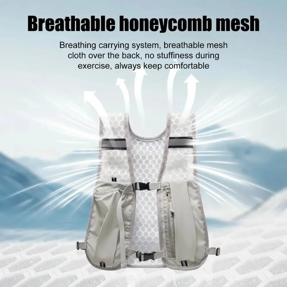 Hydration Running Vest - Lightweight Water Bottle Holder Pack