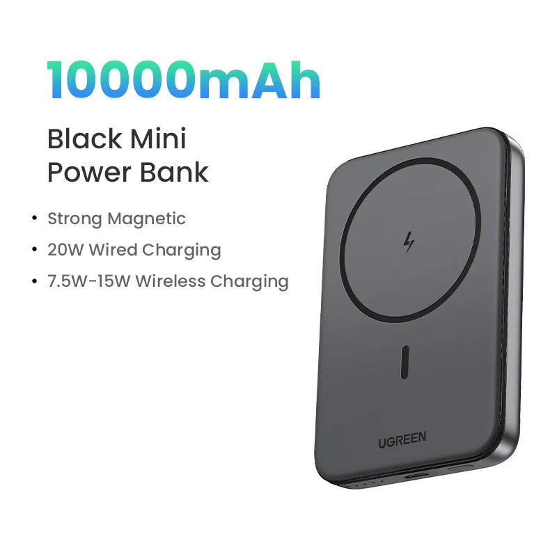 Magnetic Wireless Power Bank 10,000mAh - 20W Fast Charging
