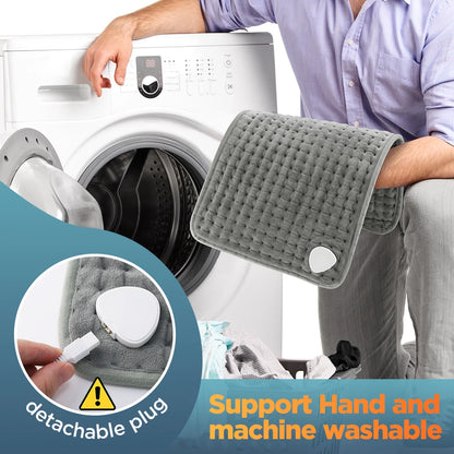 Electric Heating Pad 30x60cm - 9 Temperature Levels Back Warmer