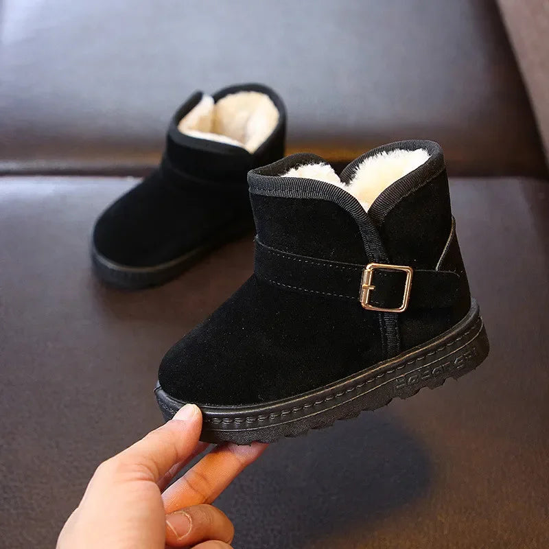Kids Winter Snow Boots - Warm Cotton Lined Casual Shoes