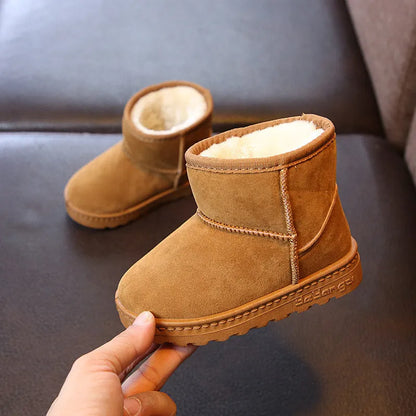 Kids Winter Snow Boots - Warm Cotton Lined Casual Shoes