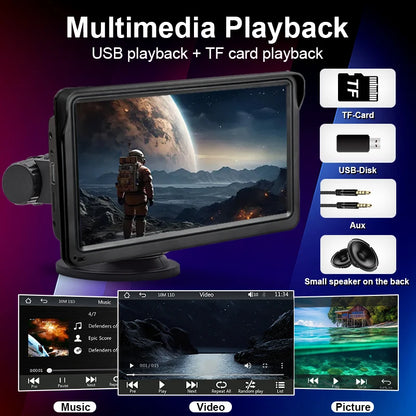 Car Stereo Screen 7 Inch - Wireless CarPlay Android Auto