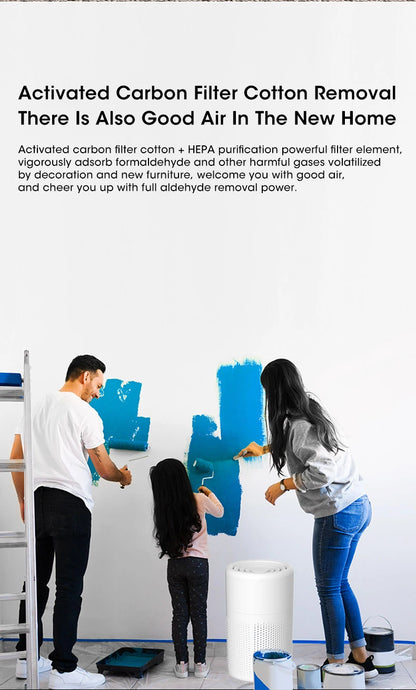 Mini Desktop Air Purifier - HEPA Filter H13 USB-C Portable