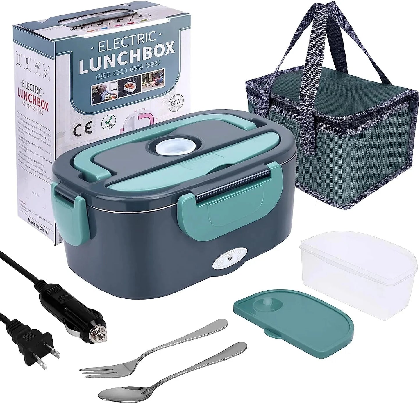 Electric Lunch Box 1.5L - Portable Food Warmer Car & Home