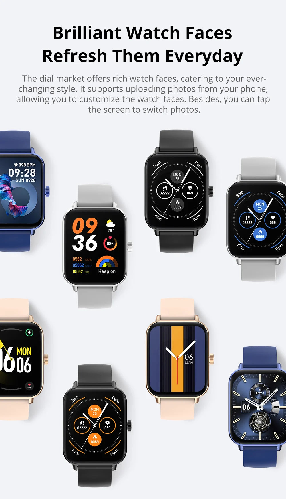 Smart Watch Voice Calling - 1.9" Screen Health Monitor IP68