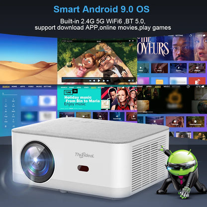 Portable Mini Projector 1080P Full HD - WiFi Android 4K Video