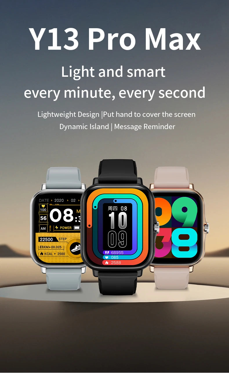 Smart Fitness Watch - Heart Rate Monitor & Bluetooth Calling