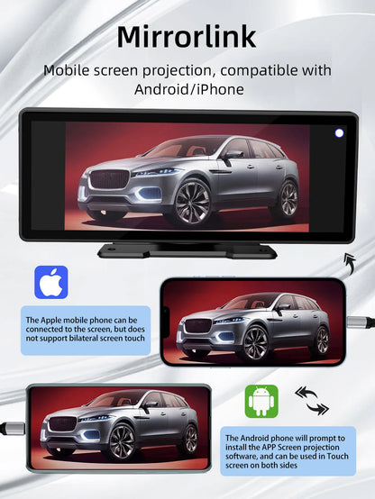 10.26" Car Stereo Screen - Wireless CarPlay Android Auto