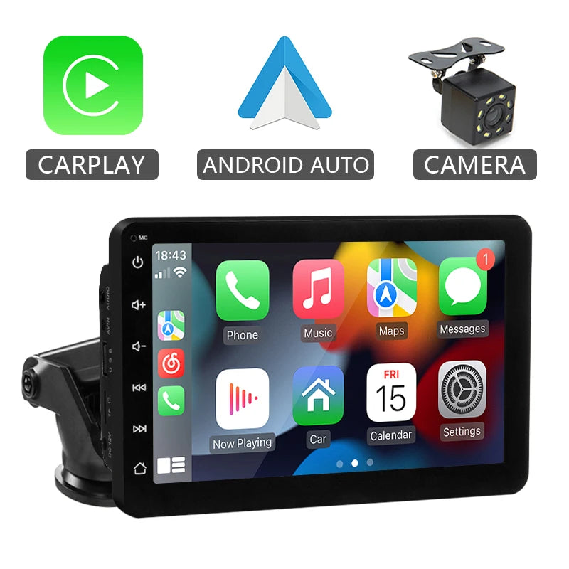 Car Stereo Screen 7 Inch - Wireless CarPlay Android Auto