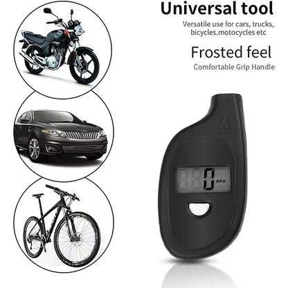 Digital Tire Pressure Gauge - LCD Display with Keychain