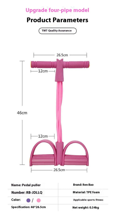 Multifunction Tension Rope Resistance Band Elastic Pedal Puller for Leg Stretching Slimming Training Portable Fitness Equipment