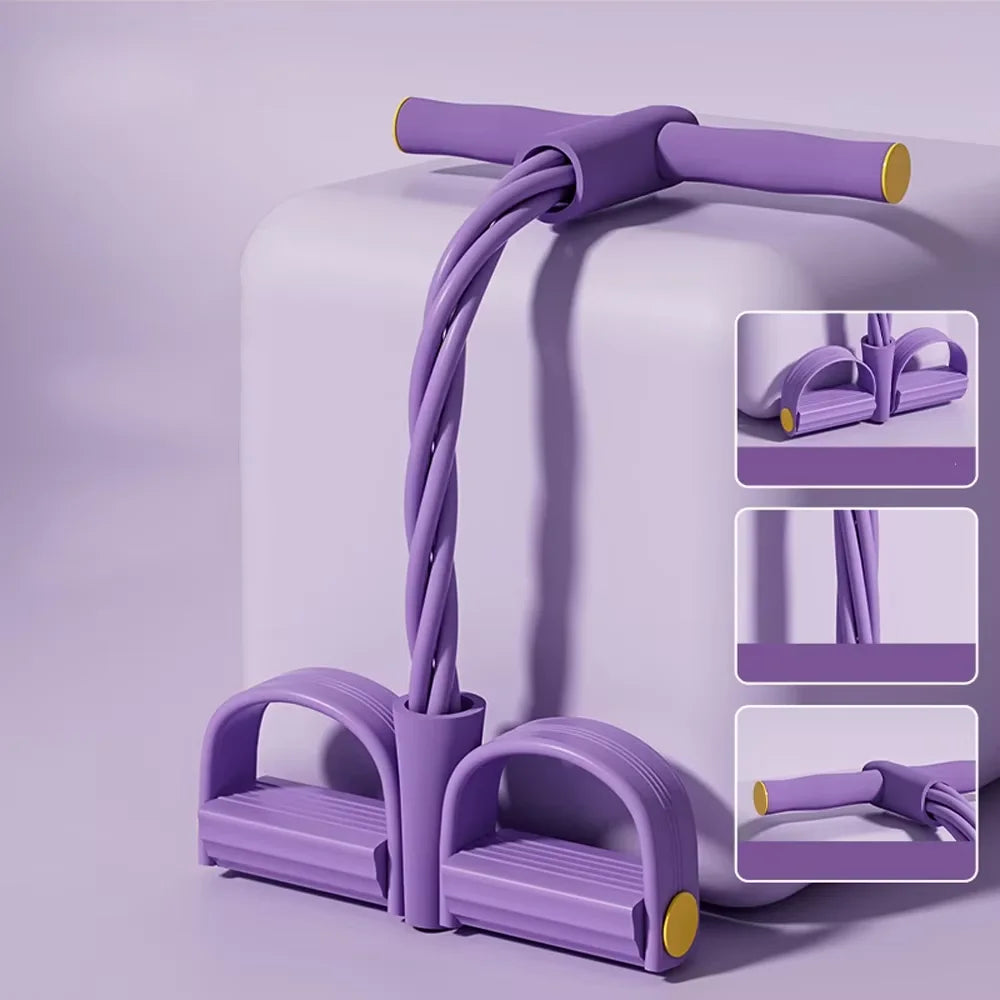 Multifunction Tension Rope Resistance Band Elastic Pedal Puller for Leg Stretching Slimming Training Portable Fitness Equipment