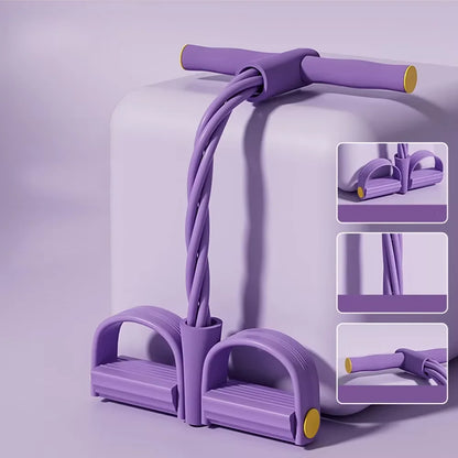 Multifunction Tension Rope Resistance Band Elastic Pedal Puller for Leg Stretching Slimming Training Portable Fitness Equipment