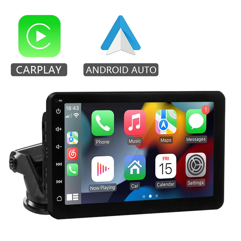 Car Stereo Screen 7 Inch - Wireless CarPlay Android Auto