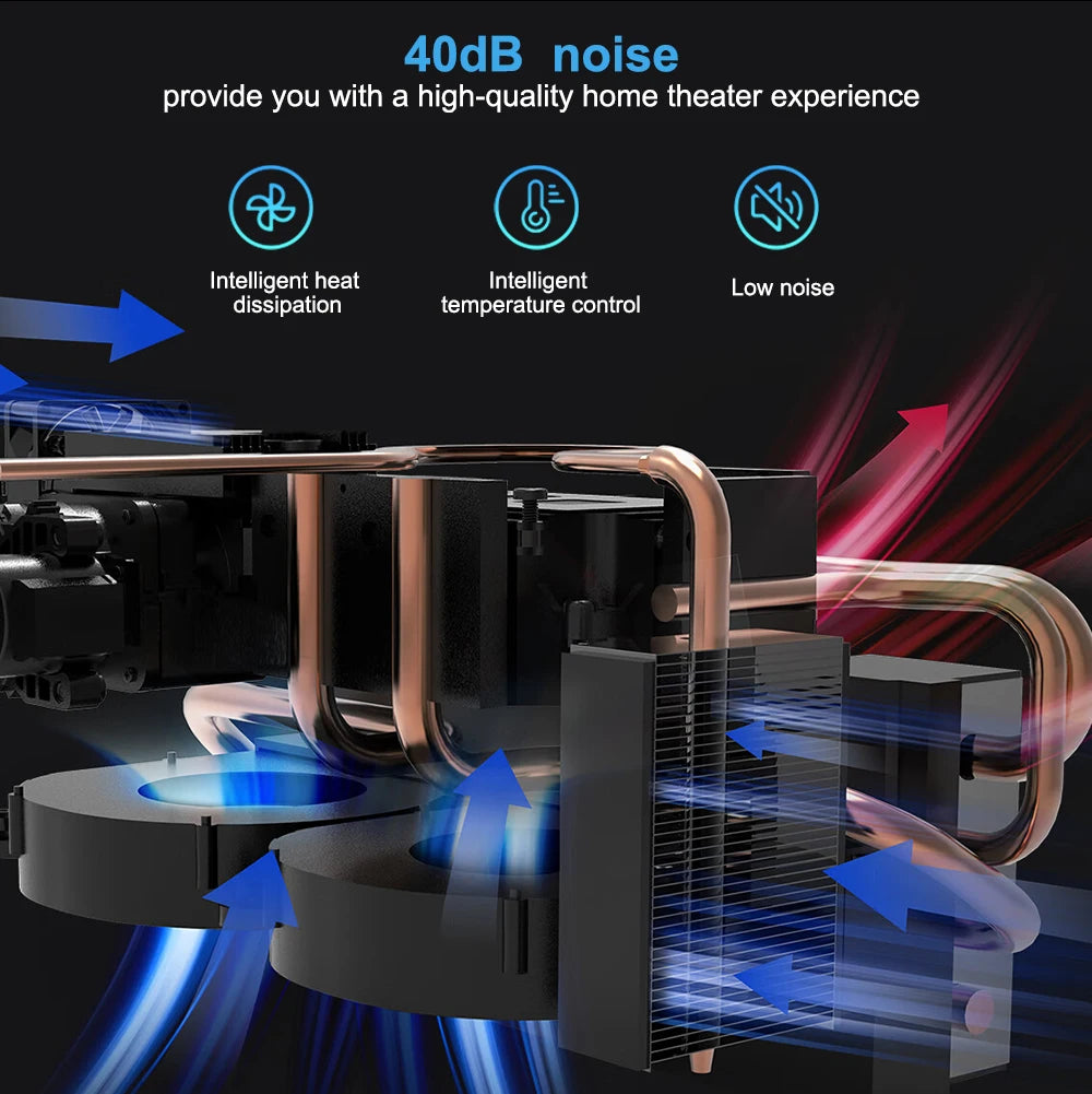 Portable Mini Projector 1080P Full HD - WiFi Android 4K Video