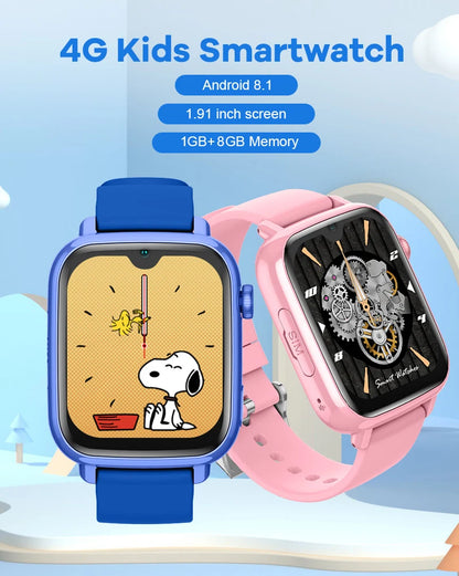 Kids GPS Smart Watch - 4G Video Calling & SOS Emergency Alert