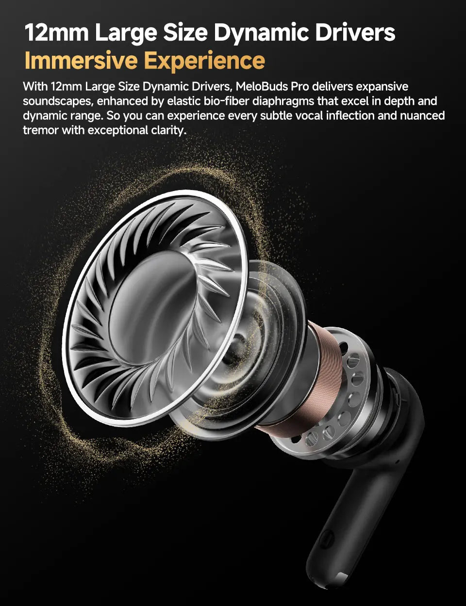 Wireless Earbuds - 46dB Active Noise Cancelling Hi-Res 34H